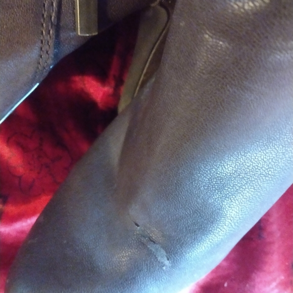 Style & co. Brown zip up ankle boots - Picture 8 of 8